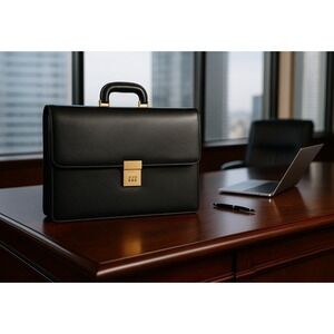 Gucci Calfskin Executive Briefcase – Near Mint Vintage Italian Luxury
